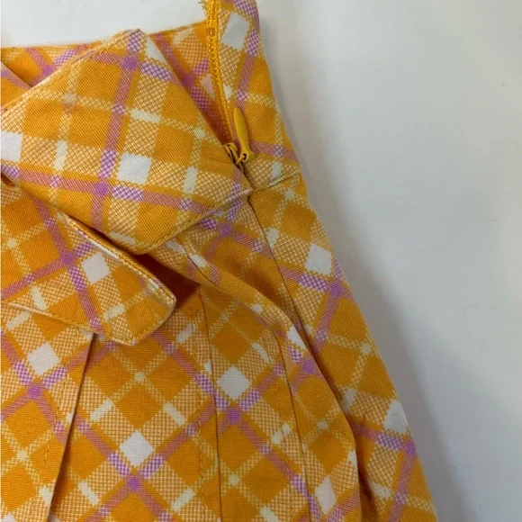 Urban Outfitters Plaid Pink & Orange Skort Size 2 - Picture 8 of 11